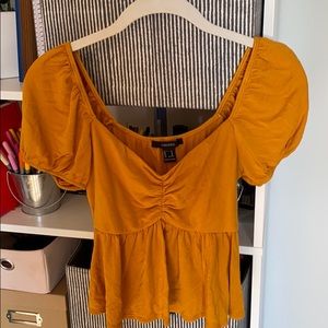 boho yellow top